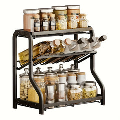 3 Tier Kitchen Rack Organizer Counter Storage Shelf Seasoning Organizer