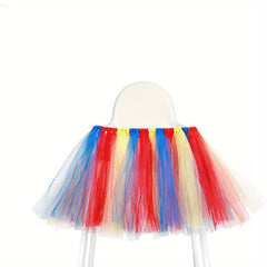 1st Birthday High Chair Skirt Banner & Tutu Decoration