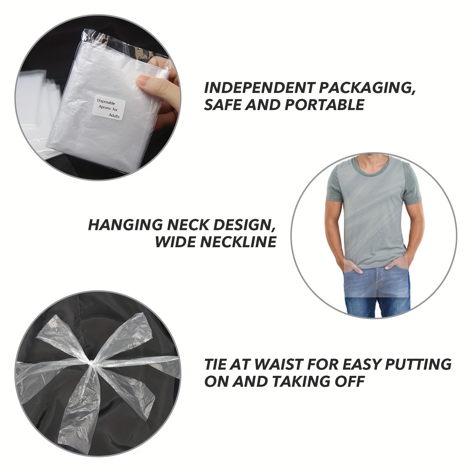 Disposable Aprons for Barber Hair Cut - 50/100pcs Anti Dirt Aprons