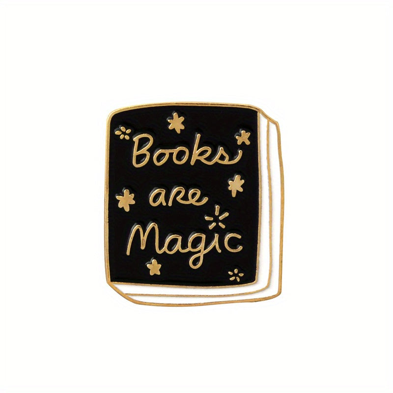 Cartoon Alloy Hedgehog School Book Reading Creative Pin
