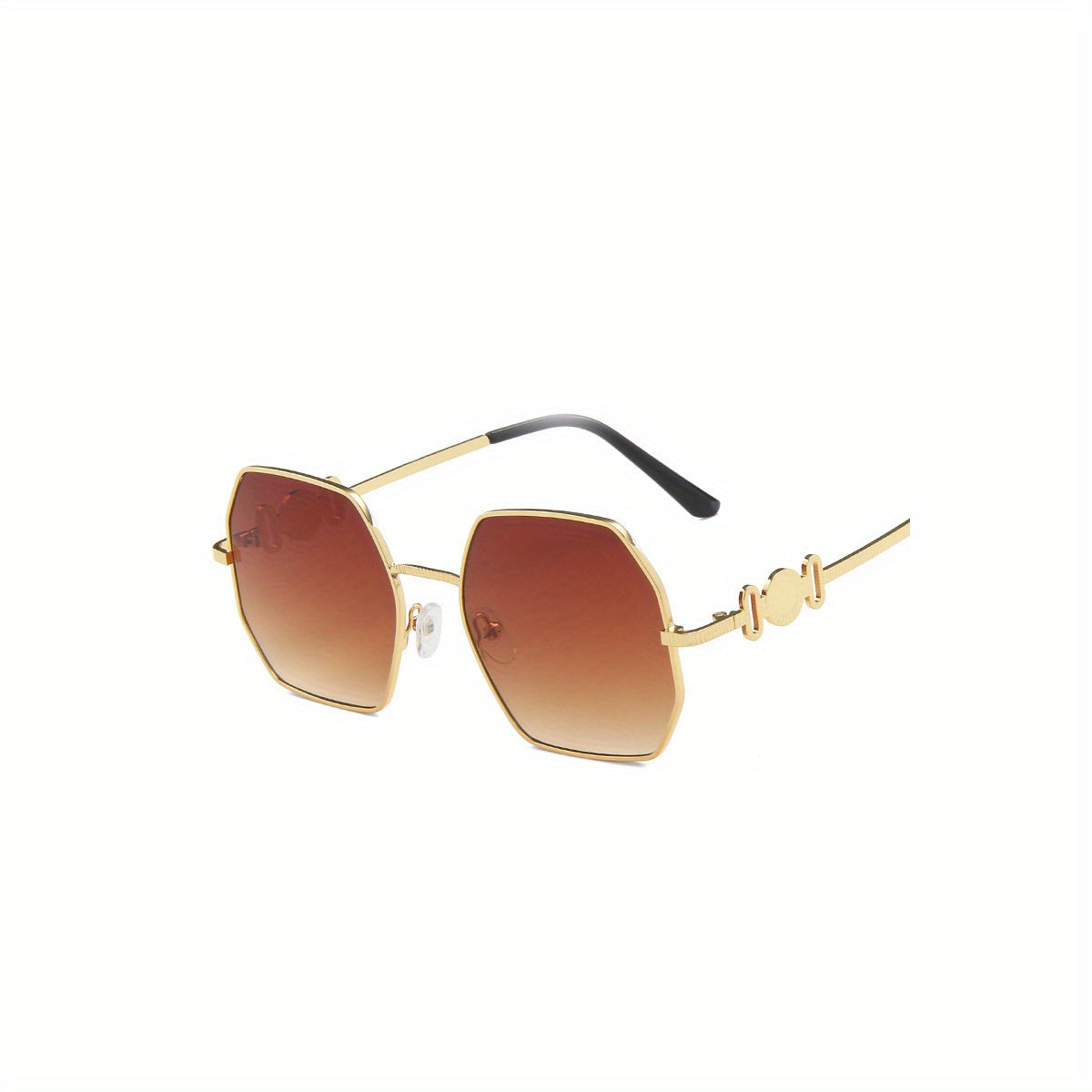 Men's Polygonal Metal Sunglasses for Outdoor Sports