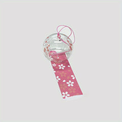 1pc Wishing Bells Hang Transparent Glass DIY Hand Bells Scenic Spot Decor