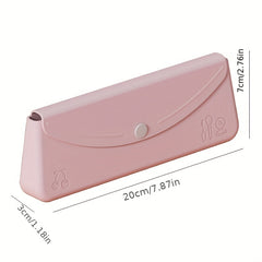 Portable Silicone Travel Cosmetic Bag Large Capacity Makeup Brush Storage