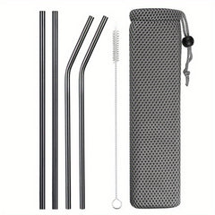 Sturdy Stainless Steel Reusable Metal Drinking Straws