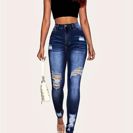  Ripped High Rise Skinny Jeans