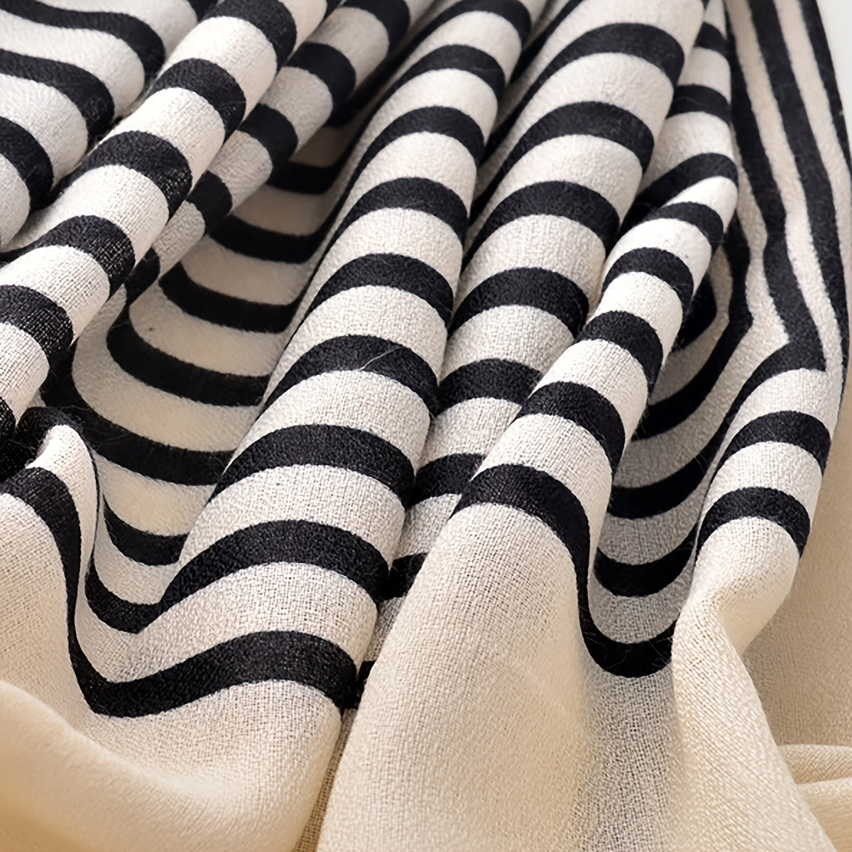 Striped Scarf Shawl Scarf Wrap Head Wrap For Daily Gift For Mother's
