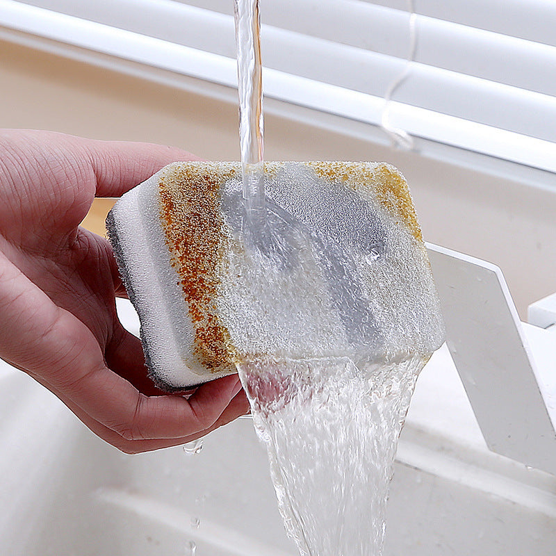 5pcs Double sided Cleaning Sponges Household Scouring Pad Kit