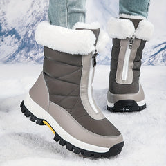 Women's Non-slip High Tube Snow Shoes Warm Thick Bottom Shoes