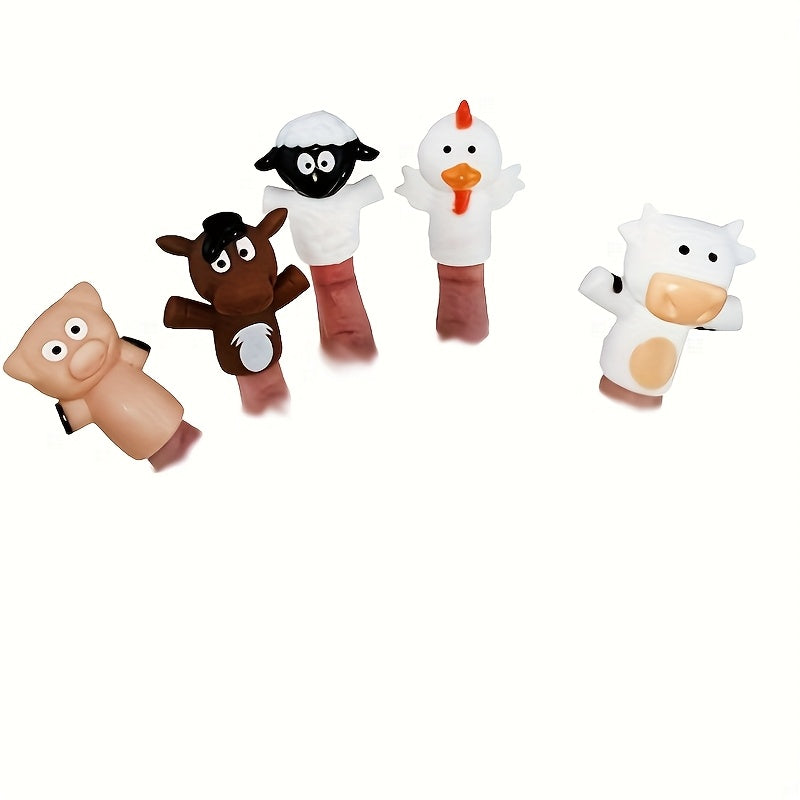 10-Pack Animal Finger Puppet Sets Educational Toy