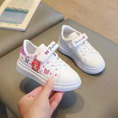 Casual Cartoon Low Top Sneakers For Girls Lightweight Anti Slip Sneakers
