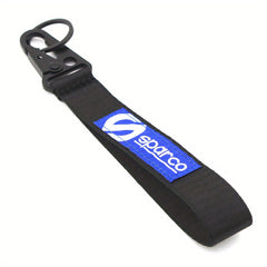Universal Racing Style Car Modified Fabric Embroidered Keychain