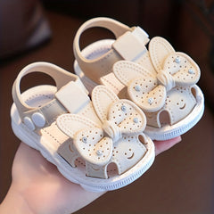 Bunny Bow Kids Sandals Comfortable Secure Buckle Closure