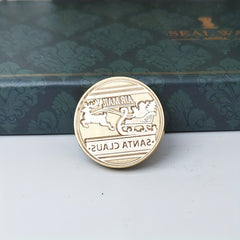 Christmas Wax Seal Stamp Retro Style Lacquer Seal Head Handle Craft Wax Seal Hea
