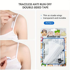 50pcs Invisible Anti-Slip Adhesive Stickers for Summer Clothes & Underwear