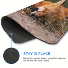 Gaming Mouse Pad Non slip Rubber Mat for Computers Laptops Office - Sleeping Fox