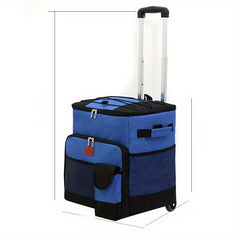 Portable Rolling Cooler Removable Wheels Insulated Collapsible Cooler On Wheels