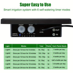 Solar Drip Irrigation Kit System w/ Timer Indoor/Outdoor