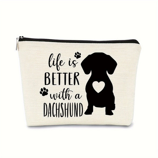 Dog Lover Makeup Bag Travel Wash Bag Storage Bag