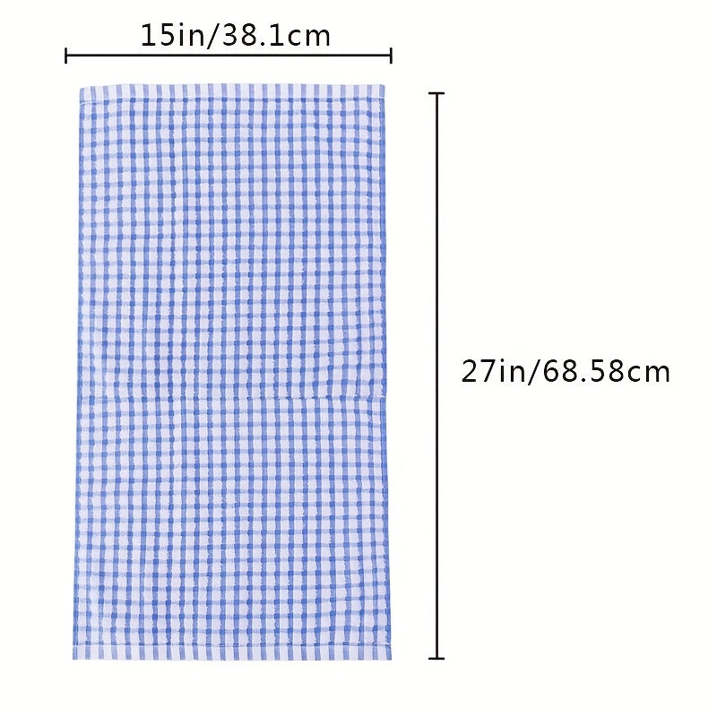 24pcs Waffle Square Dish Cloths Plaid Cleaning Rags Face Towels Kitchen Supplies