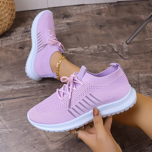 Soft Thick Bottom Mesh Breathable Running Shoes Non Slip