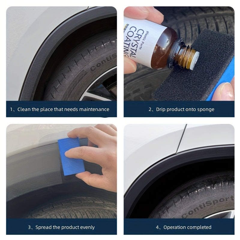 Car Interior Plastic Parts Refurbishment Kit - Cleaner & Repair Agent