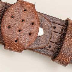 Men's PU Leather Belt Decorative Accessories Husband Boyfriends Birthday