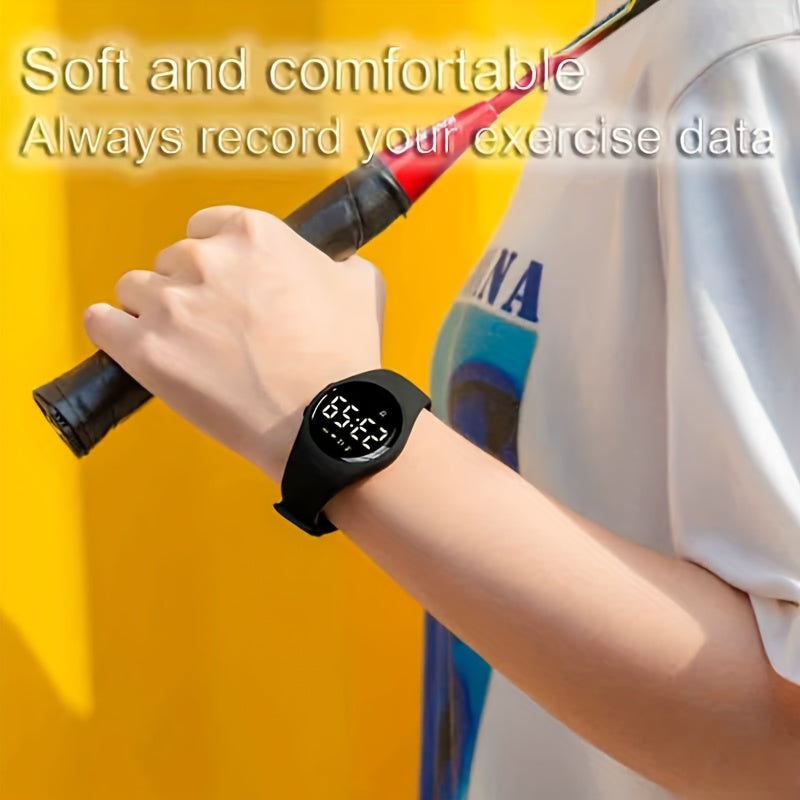 Girls' Smart Watch LED Display Step Counter Calorie Tracker Stopwatch