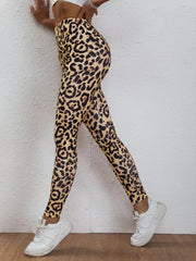 Leopard Print High Elastic Yoga Leggings - Stylish Activewear