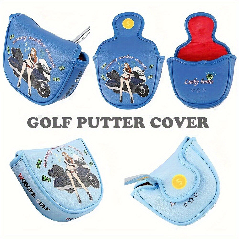 PU Printed Golf Club Head Cover with Soft Lining