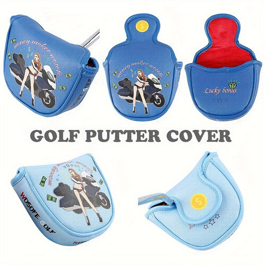 PU Printed Golf Club Head Cover with Soft Lining