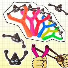 Smile Poop Slingshot Toy - Stress Relief and Party Game