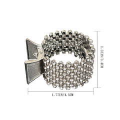 Rhinestone Crown Hairpin for Women Girls