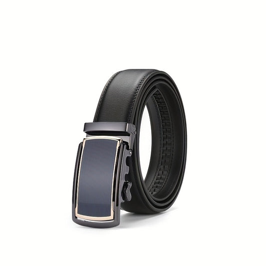High End Business Leather Belt Men's Automatic Buckle Casual Versatile Belt
