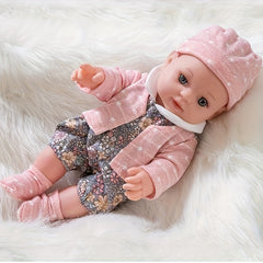 12" Adorable Reborn Doll Gift with Matching Suit Hat & Socks