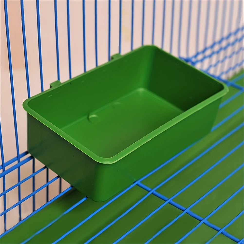 Creative Green Parrot Bathtub & Food Tray for Birds