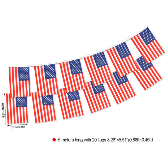 American Flag Decor Banner - Independence Day Celebration