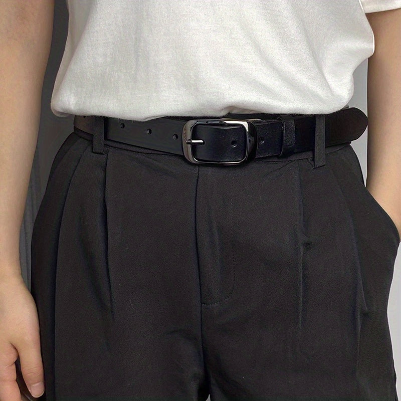Versatile Leather Men's Belt Plus Size Cowhide Pin Buckle Casual Pants Belt