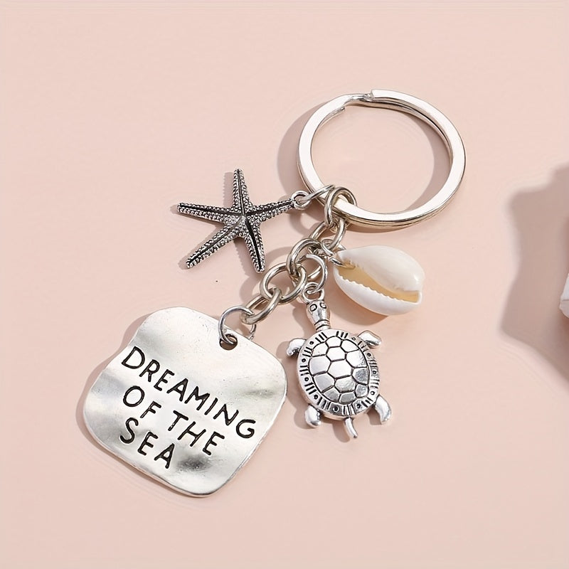 Turtle Starfish Keychain Pendant Dreaming Of The Sea Bag Ornament Accessories
