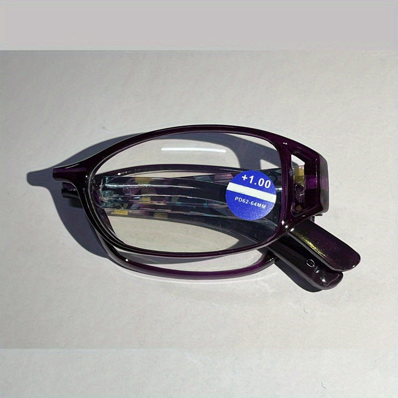 Print Flower Anti Light Blocking Reading Glasses For Women