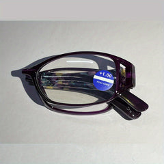 Print Flower Anti Light Blocking Reading Glasses For Women