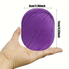 2pcs Cotton Yarn For Knitting Crocheting Sweater Scarf 50g