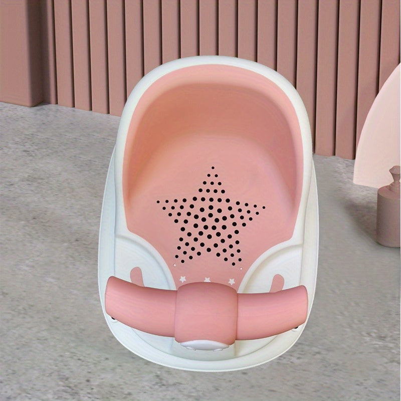 Secure Baby Bath Seat with Non-slip Stool