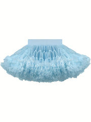 Girls Tutu Skirt Soft Tulle Elastic Waist Dance Ballet Skirts