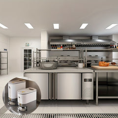 Large Rice Bucket with Measuring Cup - Sealed Cereal Storage Container