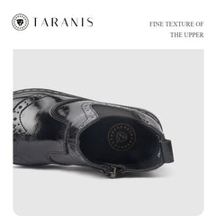 TARANIS Chelsea Boots Leather Side Zipper Baby Shoes