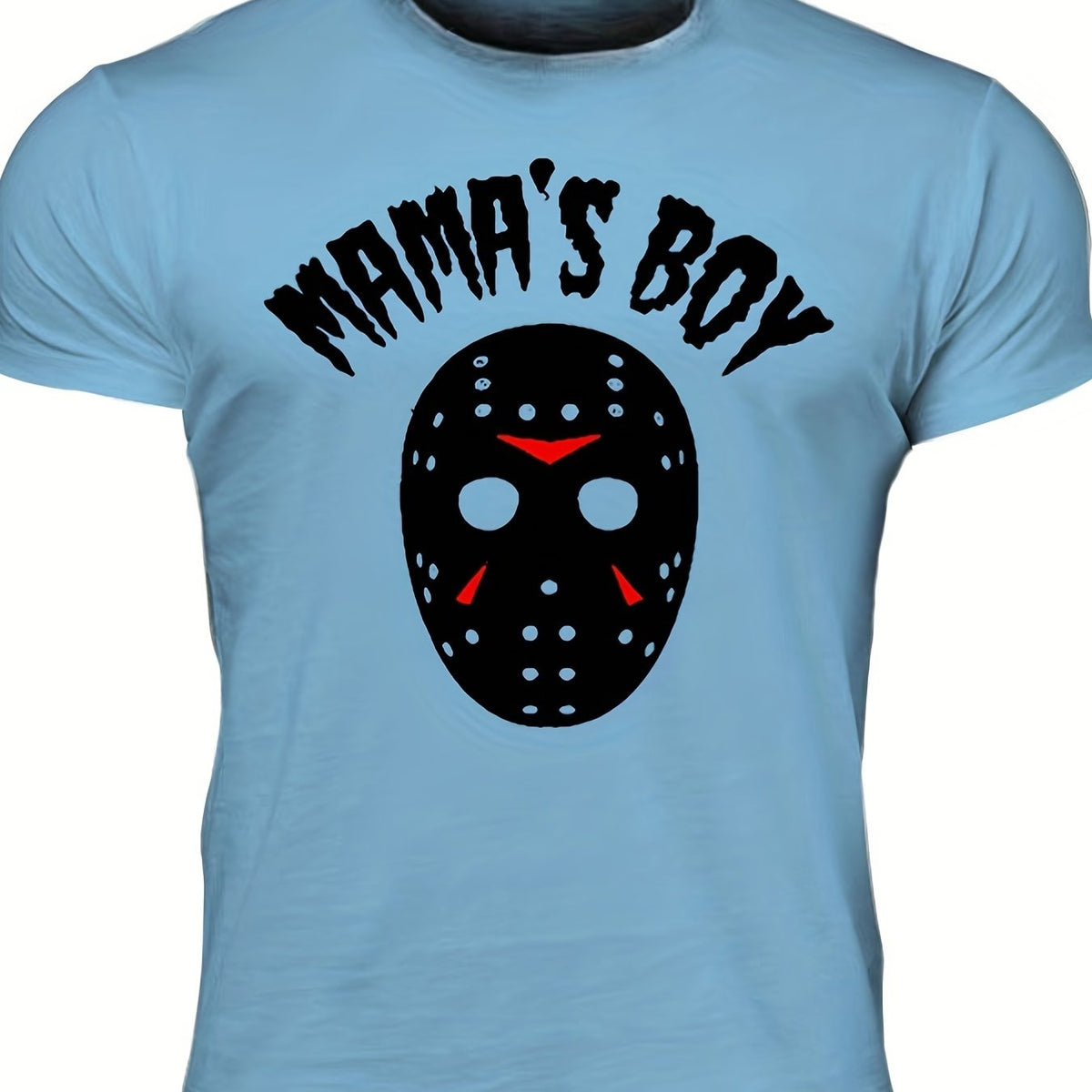 Men's Mama's Boy Print T shirt Crew Neck Tee Men's Clothing For Summer