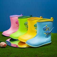 Unisex Dinosaur Pattern Rain Boots for Kids