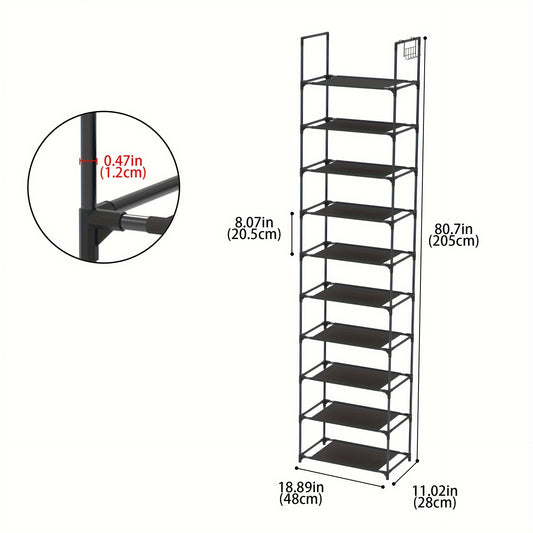 1pc Shoe Rack Standing Shoe Storage for Bedroom Hallway Office Home
