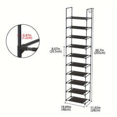 1pc Shoe Rack Standing Shoe Storage for Bedroom Hallway Office Home