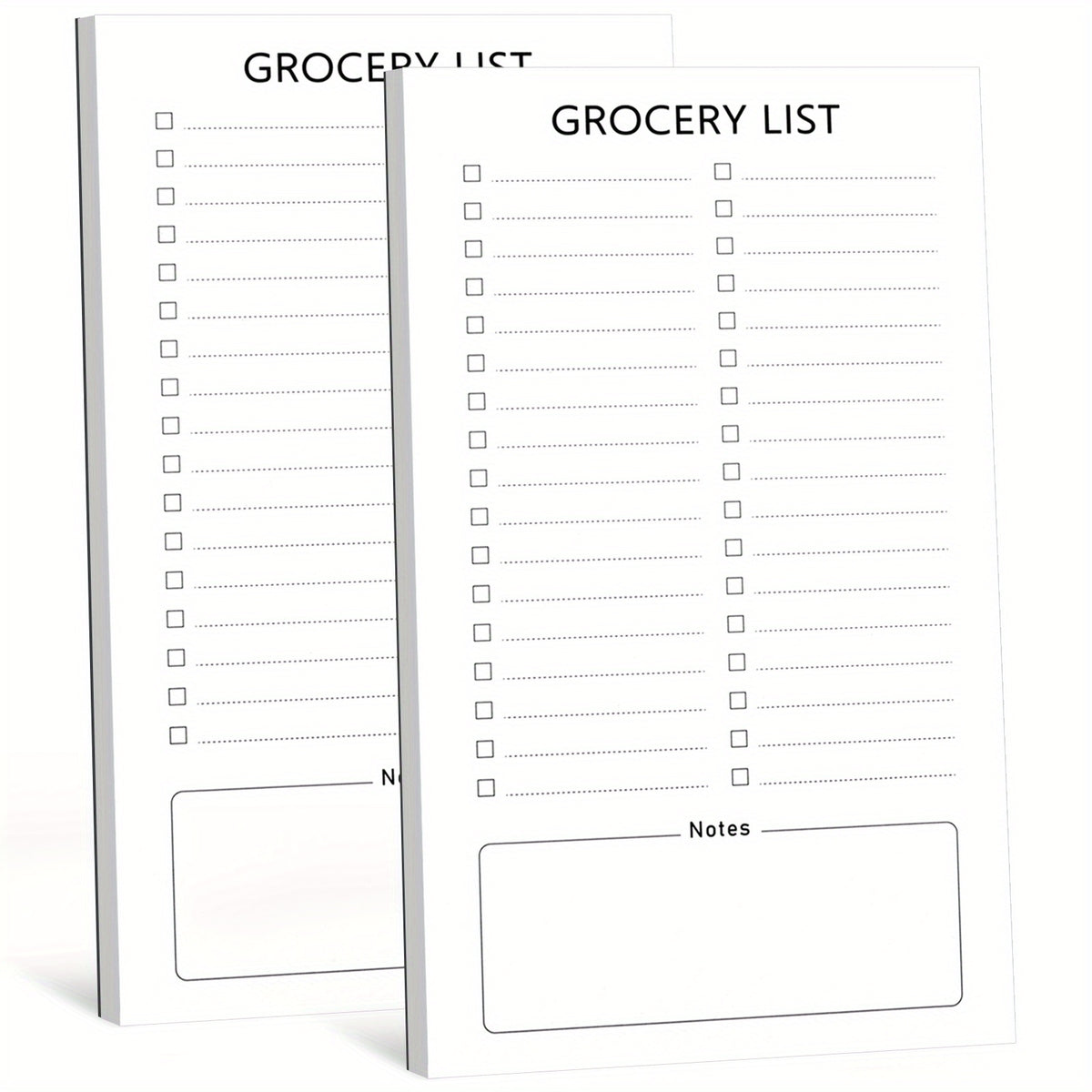 2pcs Magnetic Grocery List Pad For Fridge